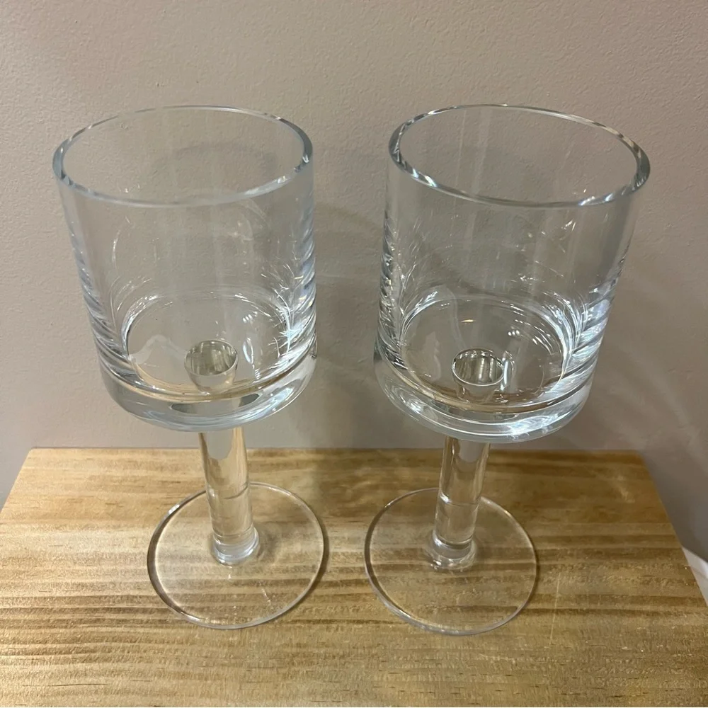 Calvin Klein Bergen Wine Glass Water Goblet Set of 2